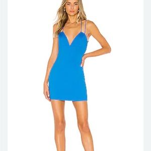 Superdown Electric Blue Strappy Mini Dress
